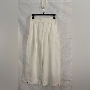 Mustard Seed White Wide Leg Jeans